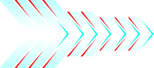 Obraz premium techno red fast geometric blue gradient jersey design background