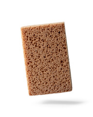 sponge for washing on a white isolated background