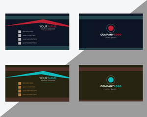 Business Card Modern Design. The Modern Prfessiional Business Card. Visiting Card  Free Download. 