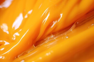 Orange texture of cream or industrial oil. Generative AI