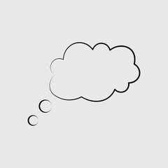DREAM CLOUD ISOLATED ICON 