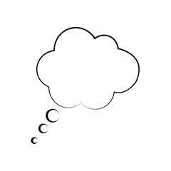 DREAM CLOUD ISOLATED ICON 