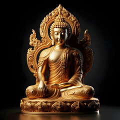 golden buddha statue