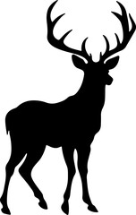 Obraz premium Deer SVG bundle, Deer SVG, deer silhouette svg, 3d deer svg, deer hunting svg, white tail deer svg, baby deer svg, deer scene svg