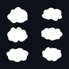Dream isolated cloud  shape . Vector Illustration for your design.