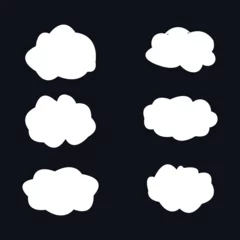 Fotobehang Dream isolated cloud  shape . Vector Illustration for your design. © Tanima