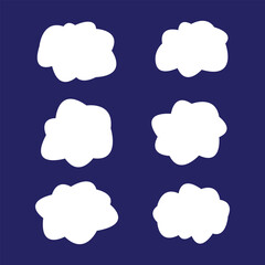 Dream isolated cloud  shape . Vector Illustration for your design.