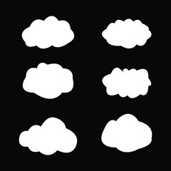 Dream isolated cloud  shape . Vector Illustration for your design.