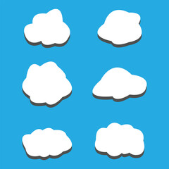 Dream isolated cloud  shape . Vector Illustration for your design.