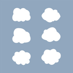 Dream isolated cloud  shape . Vector Illustration for your design.