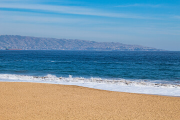 coast of the  beach Reñaca, Viña del Mar, Valparaíso Chile