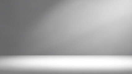 Modern White Studio Background with Soft Lighting Gradient