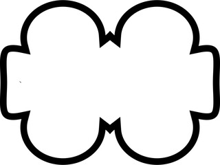 Islamic Frame Design Bold Line Black Stroke silhouettes Design pictogram symbol visual illustration