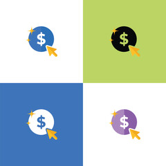 money dollor modern symbol icon full vector 