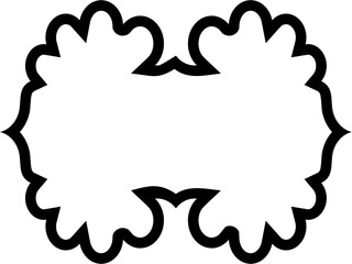 Islamic Frame Design Bold Line Black Stroke silhouettes Design pictogram symbol visual illustration