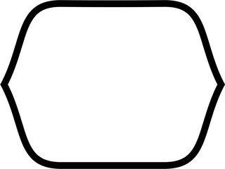 Islamic Frame Design Bold Line Black Stroke silhouettes Design pictogram symbol visual illustration