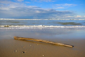 Ausblick über die Nordsee mit Sandstrand