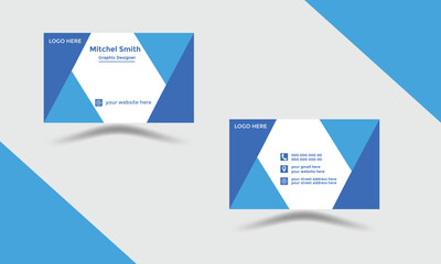 Fototapeta premium Simple Business Card Layout.