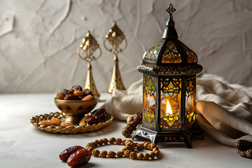Obraz premium ramadan Kareem, Ramadan crescent moon, Eid Mubarak Islamic festival social media banner and Eid Mubarak Post Template, islam
