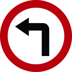 road sign icon in Flat outline style different directions isolated on transparent background Bended arrow, turning, zig zag, crossroads navigation arrows. Driving direction mark, vector for apps, web
