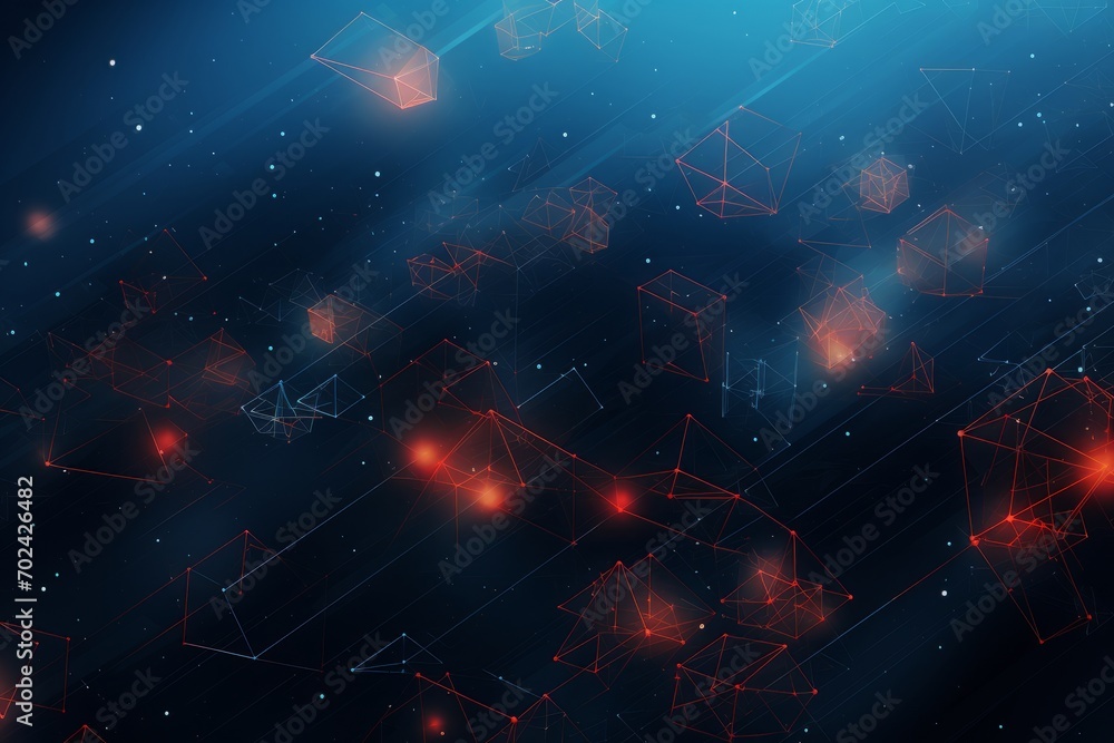 Poster abstract technology background with geometric shapes. digital cyberspace futuristic background