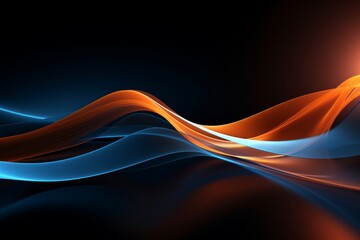 Abstract tech design with flowing lines. Digital vibrant flow background