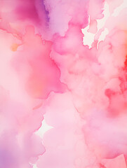 Obraz premium Abstract pink splashes watercolor background