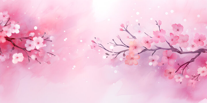 Abstract spring pink floral background