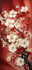 Elegance in Bloom: A Symphony of Red and White Flowers