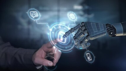 Animation about data protection using artificial intelligence. - Powered by Adobe