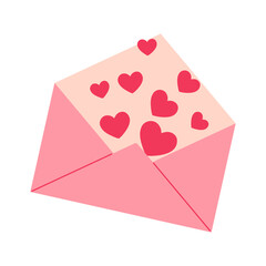 envelope with hearts