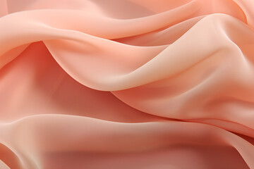 Abstract Peach Fuzz Silk Fabric Flowing Texture Design