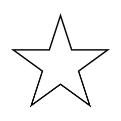 star icon vector on a white background