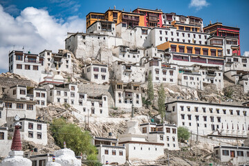 Fototapeta na wymiar Tiksey Monastery, Ladakh, Buddhist monasteries, Tibetan Buddhism, Small Tibet
