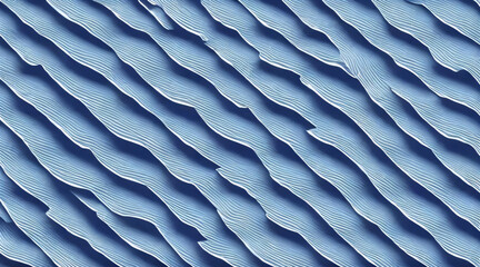 Blue Irregular Cut Edge Cubic Shaded Paper Layers Decorative Texture Background