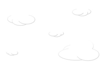 Nuvens Brancas, Nuvens no céu. Nuvens