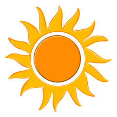 sun icon isolated on transparent background	
