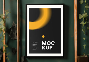 Frame Poster Mockup Generated with AI