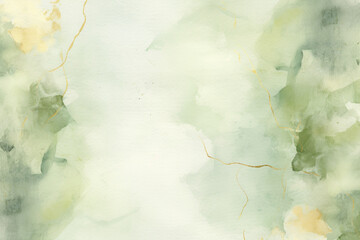 Fototapeta premium Watercolour Sage Green Digital Papers Sage Green Gold Background Wedding Invite Background Watercolor Sage Green Texture Background