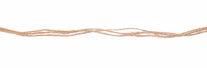 String, yarn isolated on white background, texture