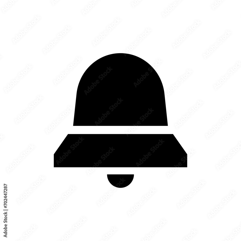 Aufkleber Notification bell icon. Alarm symbol. Ringing bell, notification alert icons. Incoming inbox message. Web interface app icon. Vector isolated elements