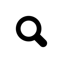 search icon button - magnifying glass loupe sign symbol, magnifier icon. web vector icon