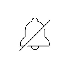no bell icon alarm off symbol silent mute icons . notification bell icon