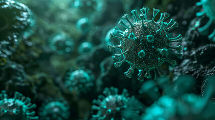 The Battle of T-Cells in the Bloodstream. Flu, covid, cancer. Viral Infection. 
