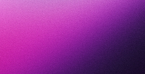 Purple grainy gradient wave abstract shape black background dark noise grained texture glowing banner header backdrop design - obrazy, fototapety, plakaty
