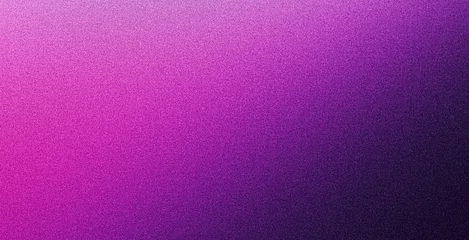 Rolgordijnen Purple grainy gradient wave abstract shape black background dark noise grained texture glowing banner header backdrop design © AdGraphics