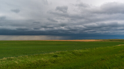 Thunderstorms Storms Over Alberta Prairie, Canada