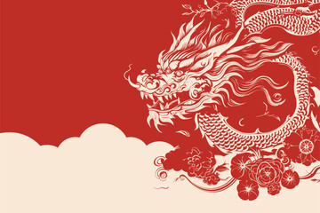 Vector gold china dragon symbol logo sticker label