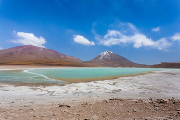 The green Laguna Verde,Bolivia