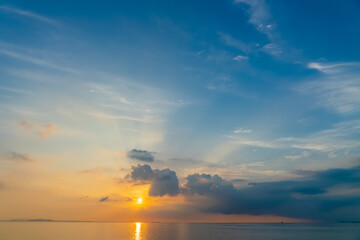 夏の海の日の出20220827